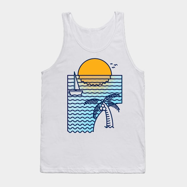 Sunset Tank Top by quilimo